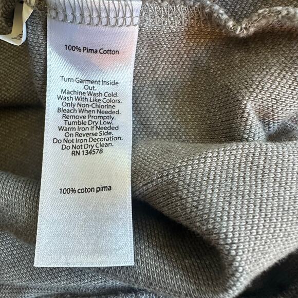 Vineyard Vines Quarter Half Zip Performance Pullover Sweater - Size Large, Gray - Picture 6 of 8